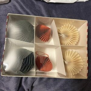Indigo Paper Ornaments (BNIB)